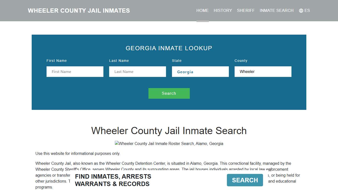 Wheeler County Jail Inmate Roster Lookup, Alamo, GA